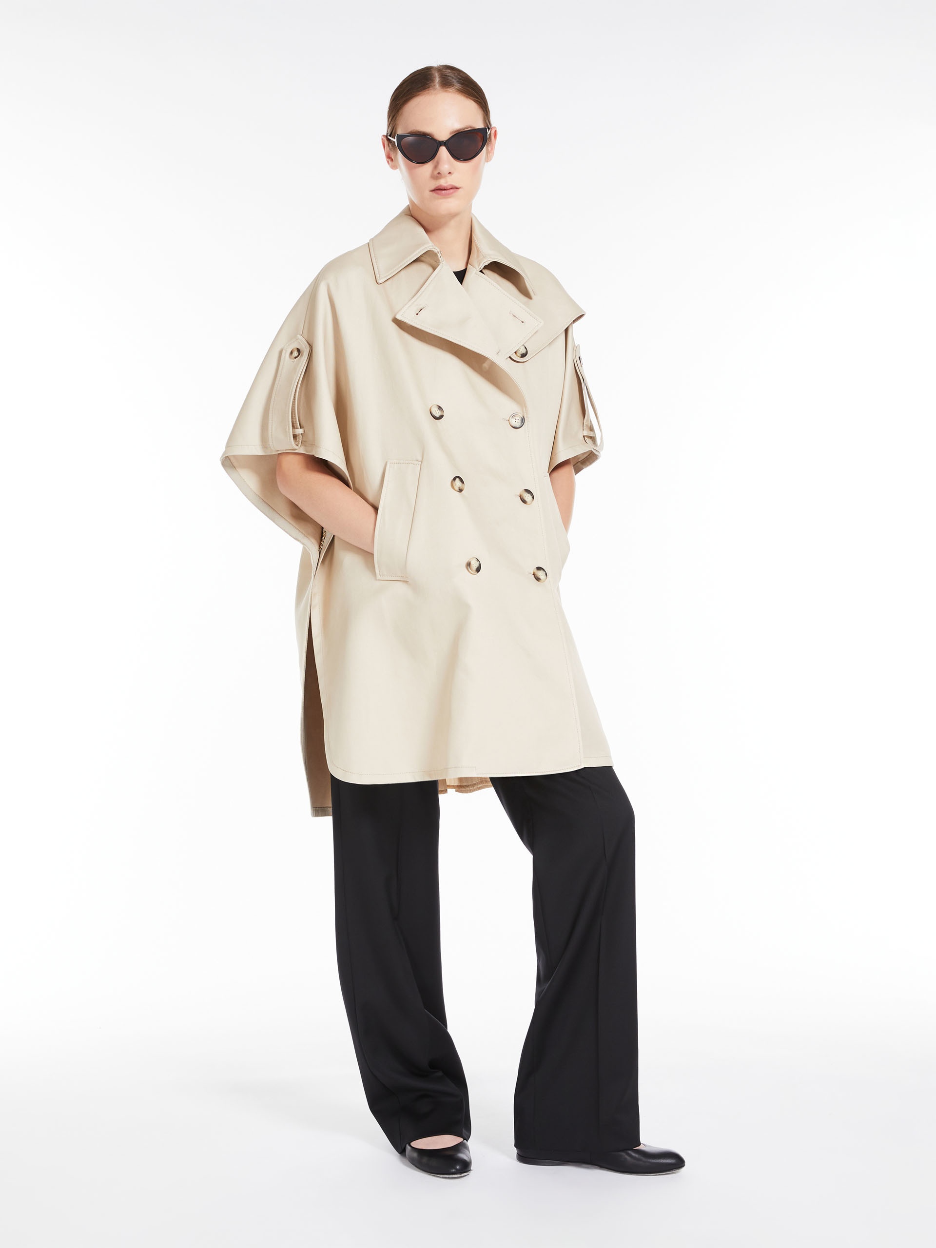 FRED Water-repellent gabardine cape - 2