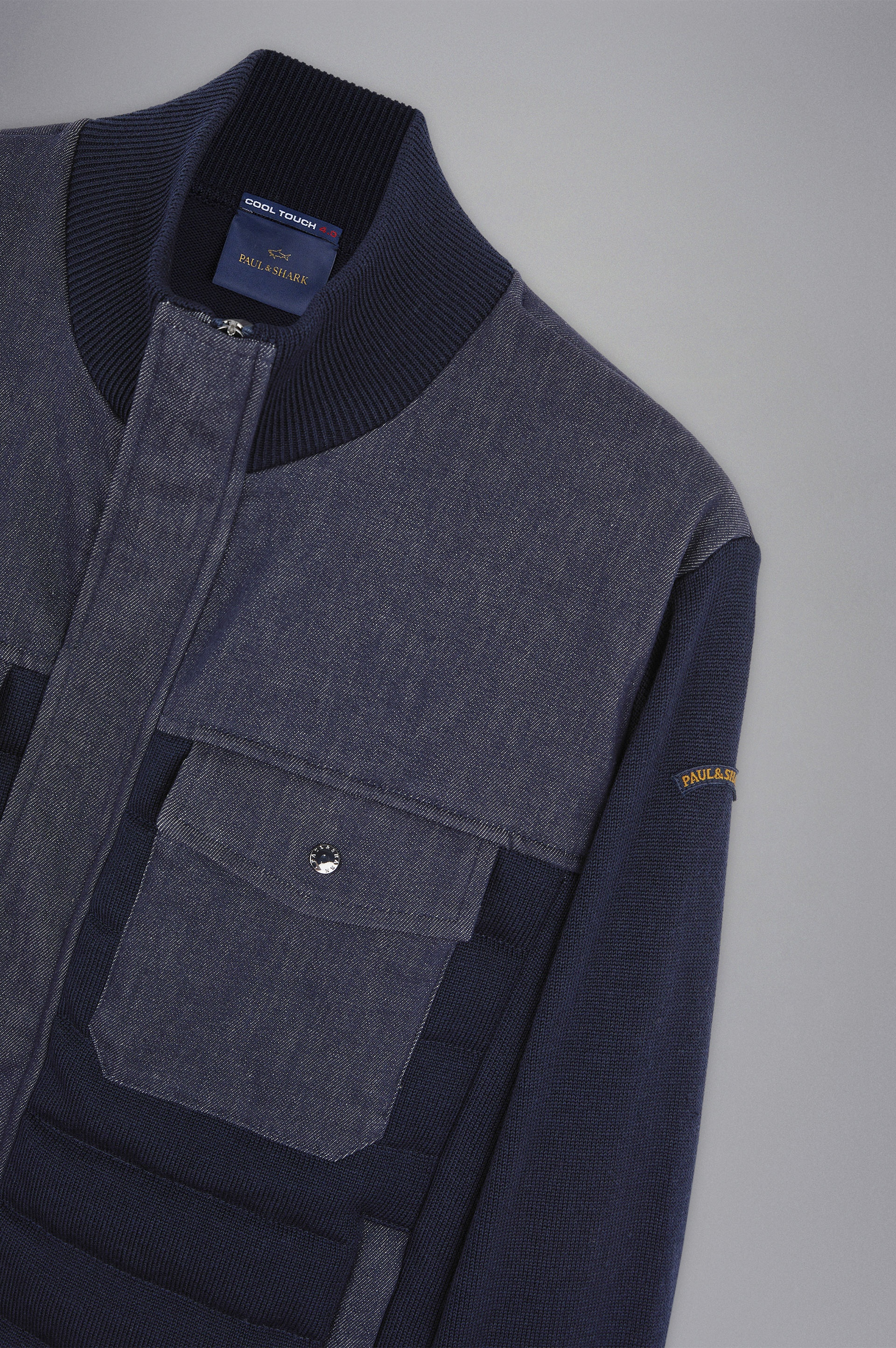 HYBRID SWEATER WOOL AND DENIM - 5