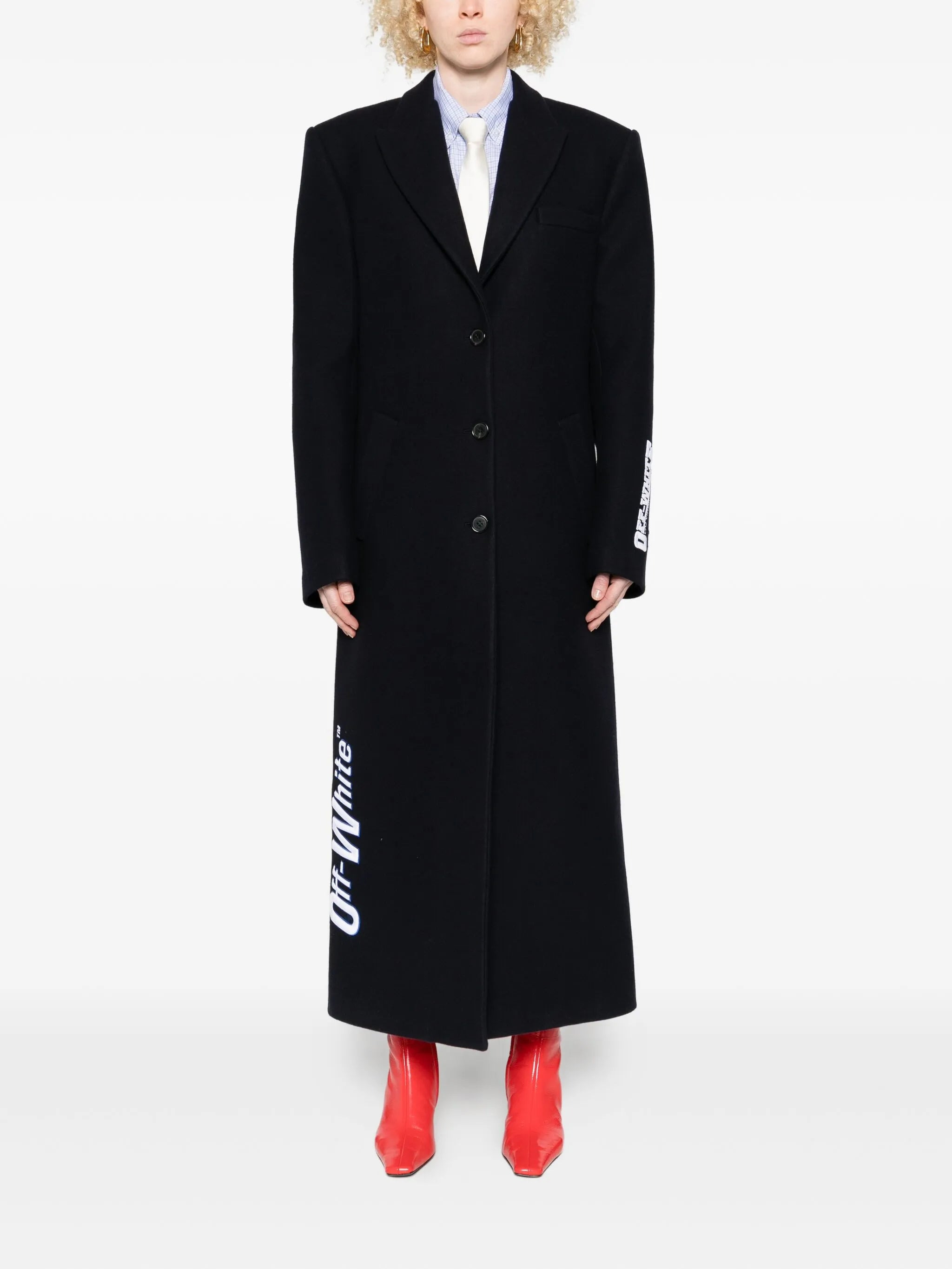 Off-white Logo-detail Coat - 4