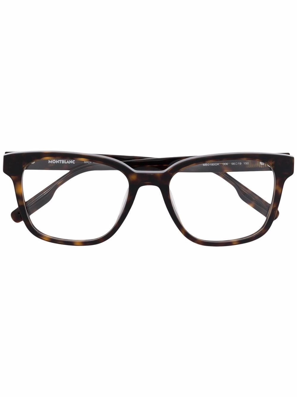 tortoiseshell square glasses - 1