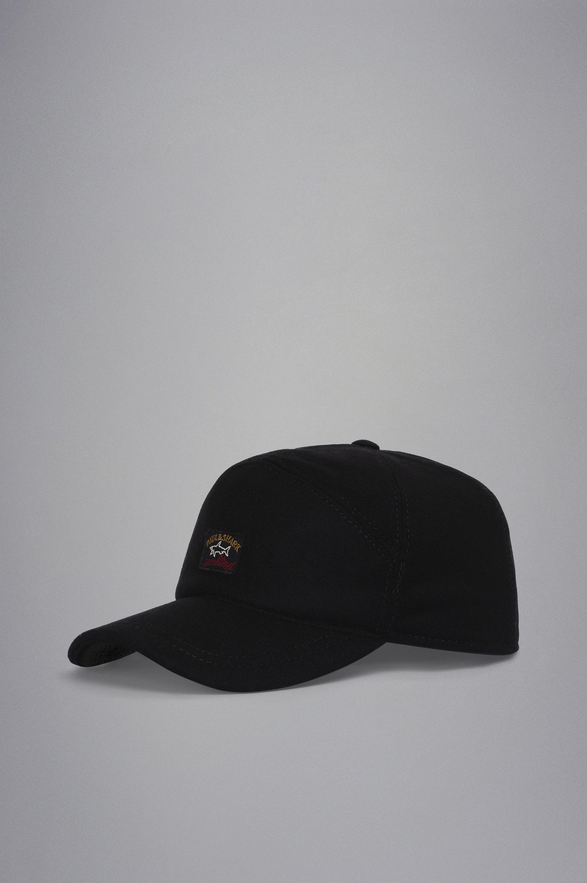 WOOL BASEBALL HAT WITH EARMUFFS - 1