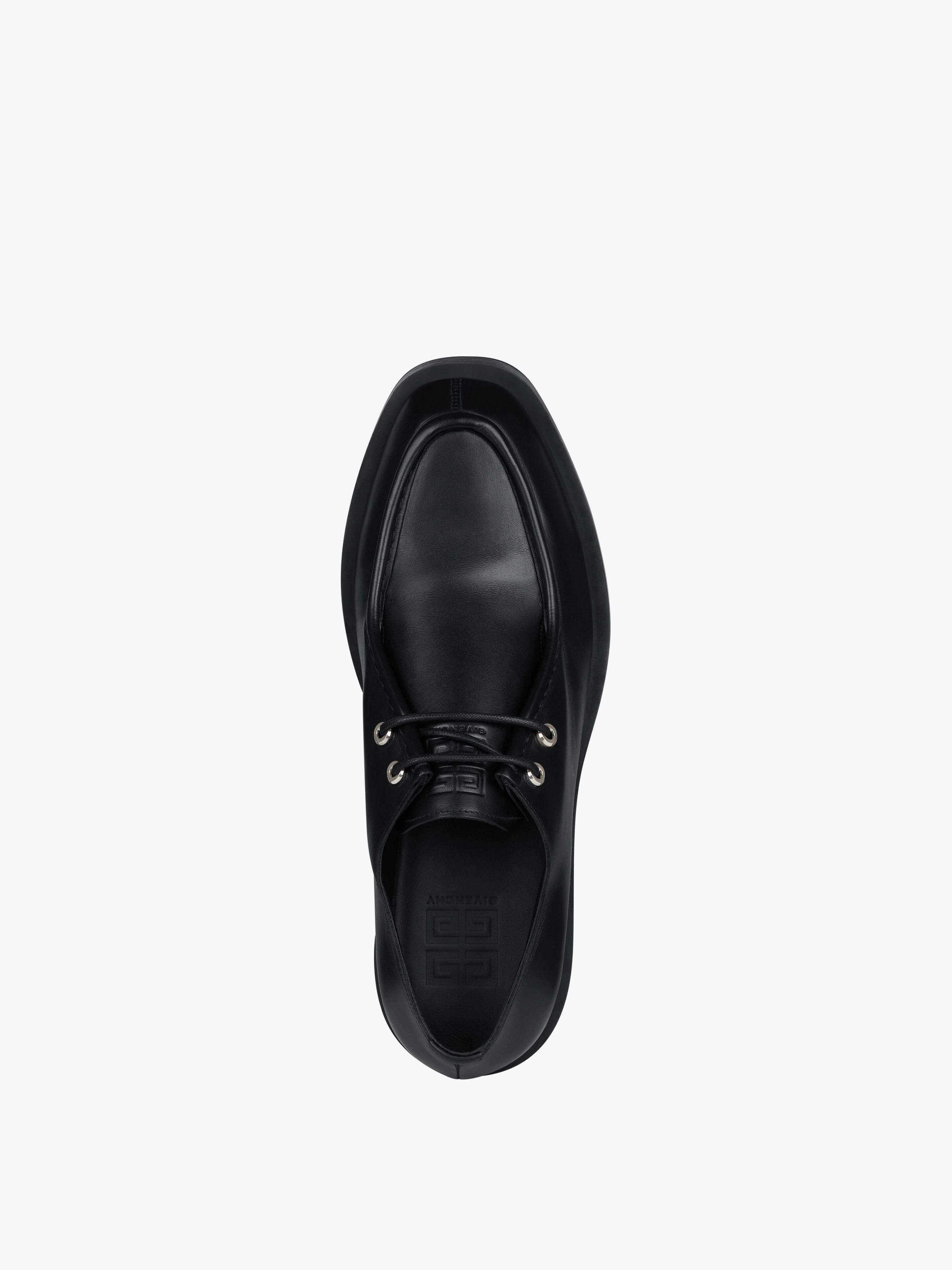 SQUARED DERBIES IN BOX LEATHER - 5