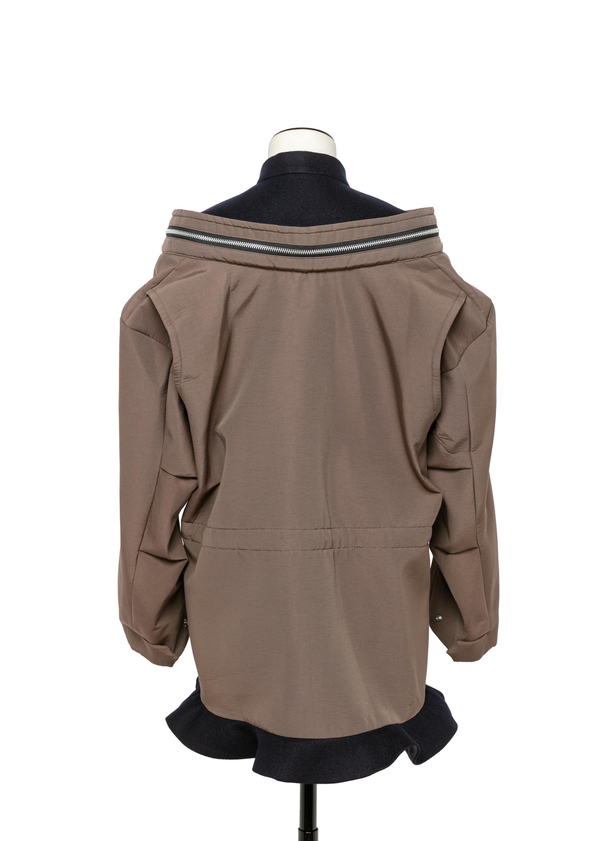Grosgrain Bonding x Wool Melton Dress - 4