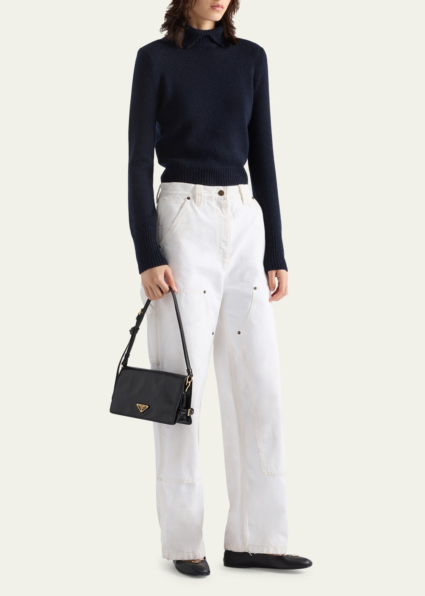 Flap Soft Leather Shoulder Bag - 5