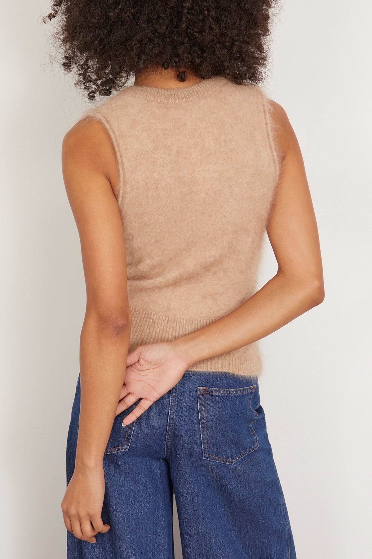 Fluffy Luxury Top in Golden Brown - 4