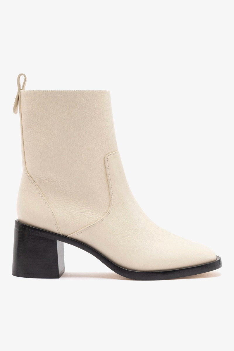Mini Ricky Boot In Ivory Leather 1