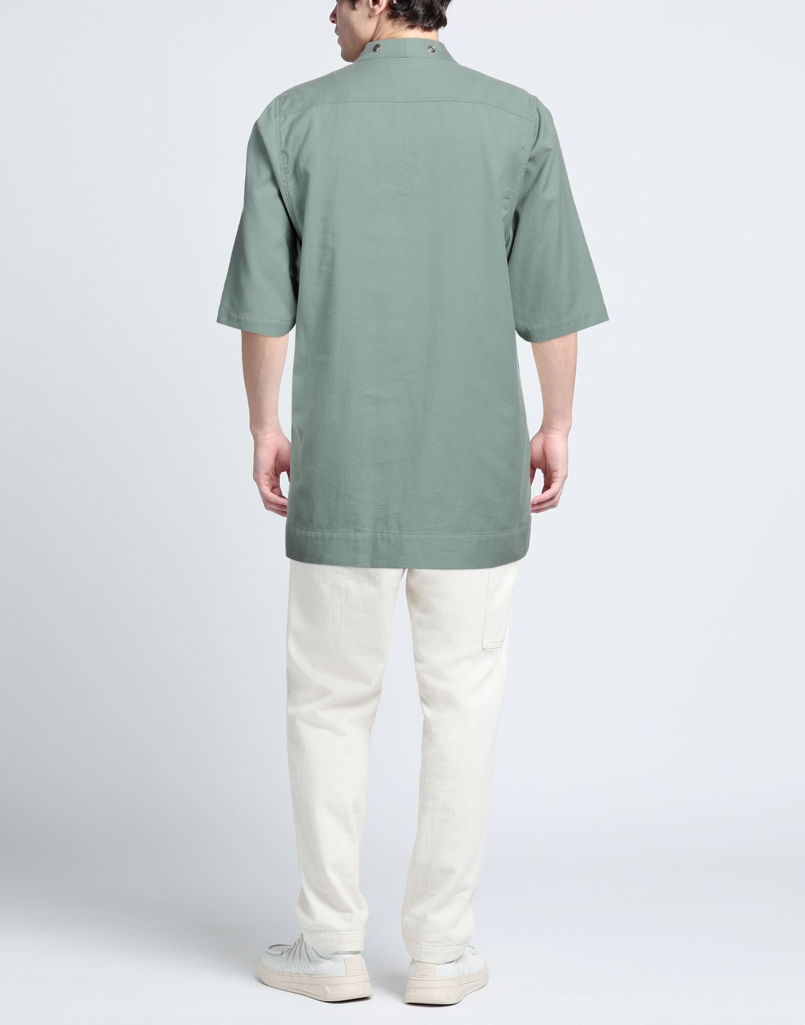 Light green Men's Solid Color Shirt - 3