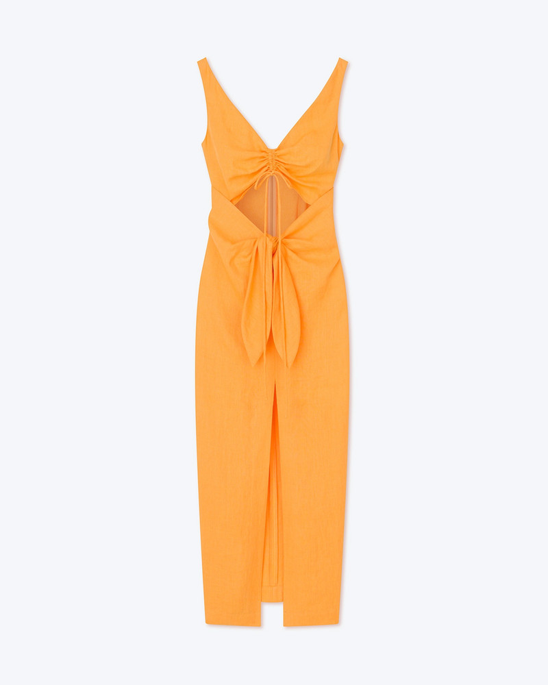 KUBRA - Ruched-front 드레스 - 오렌지 1