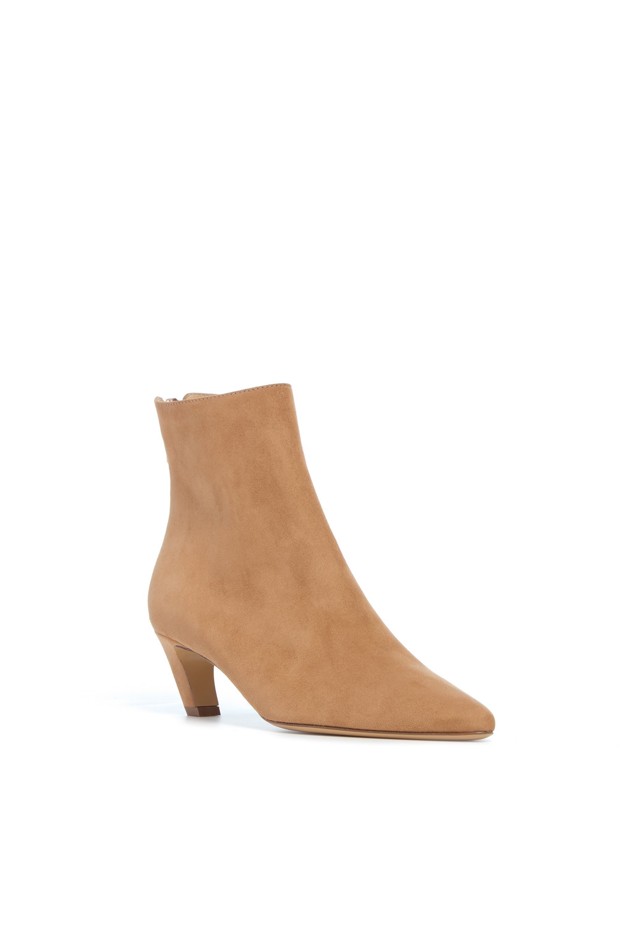 Clayton Ankle Boot in Dark Camel Suede - 2