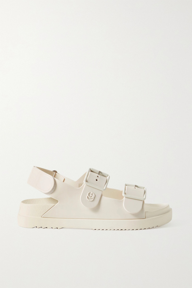 Isla buckled rubber sandals - 1