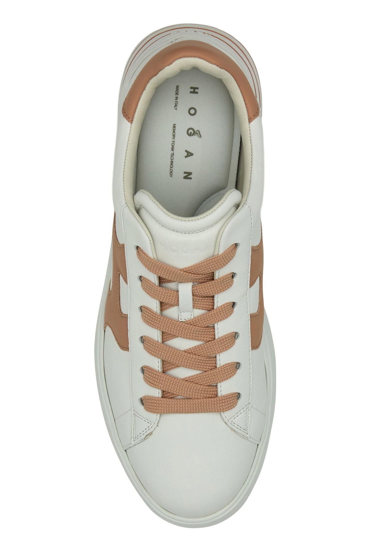 White nappa leather Hogan Rebel sneakers - 4