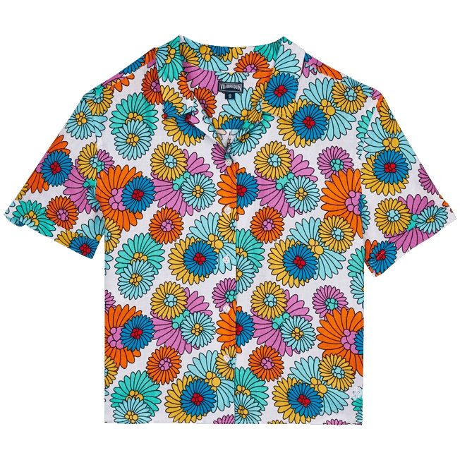 Women Linen Shirt Marguerites - 1