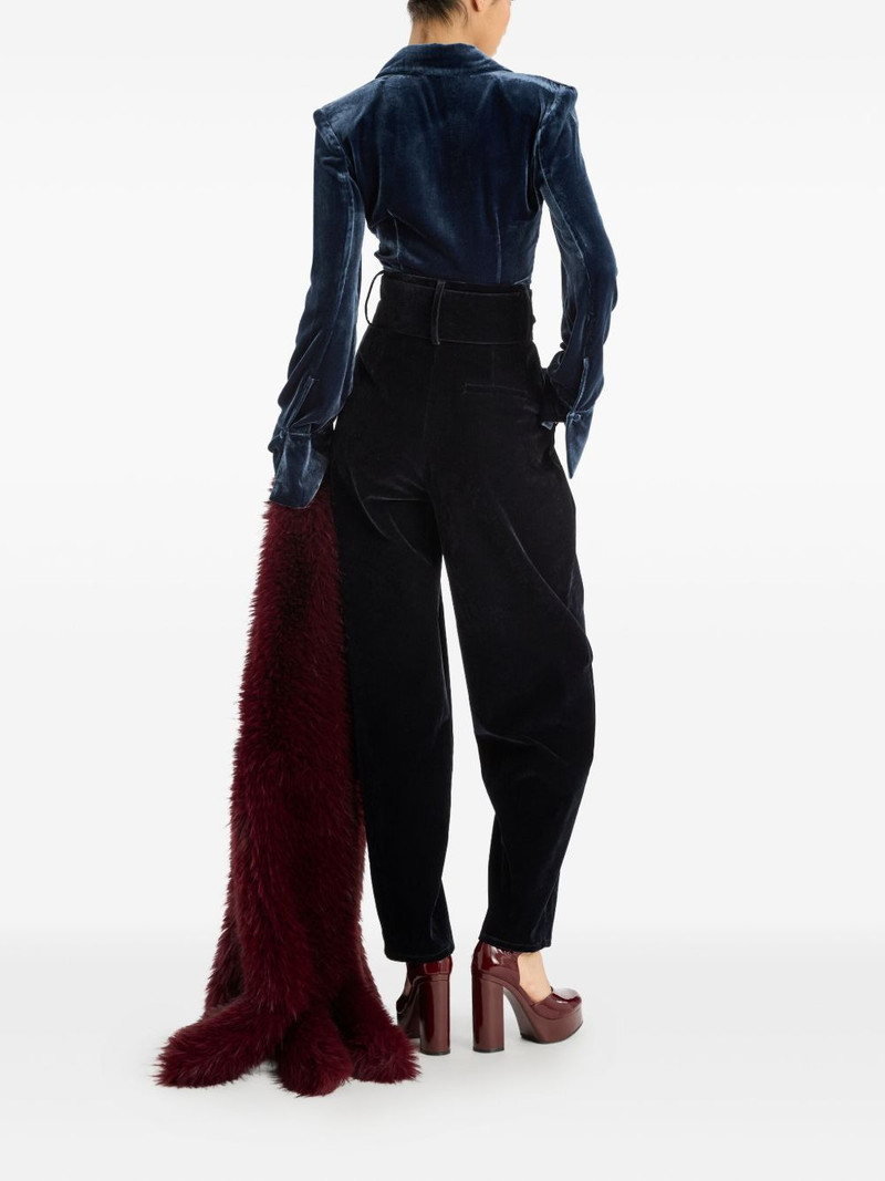 belted tapered trousers 3
