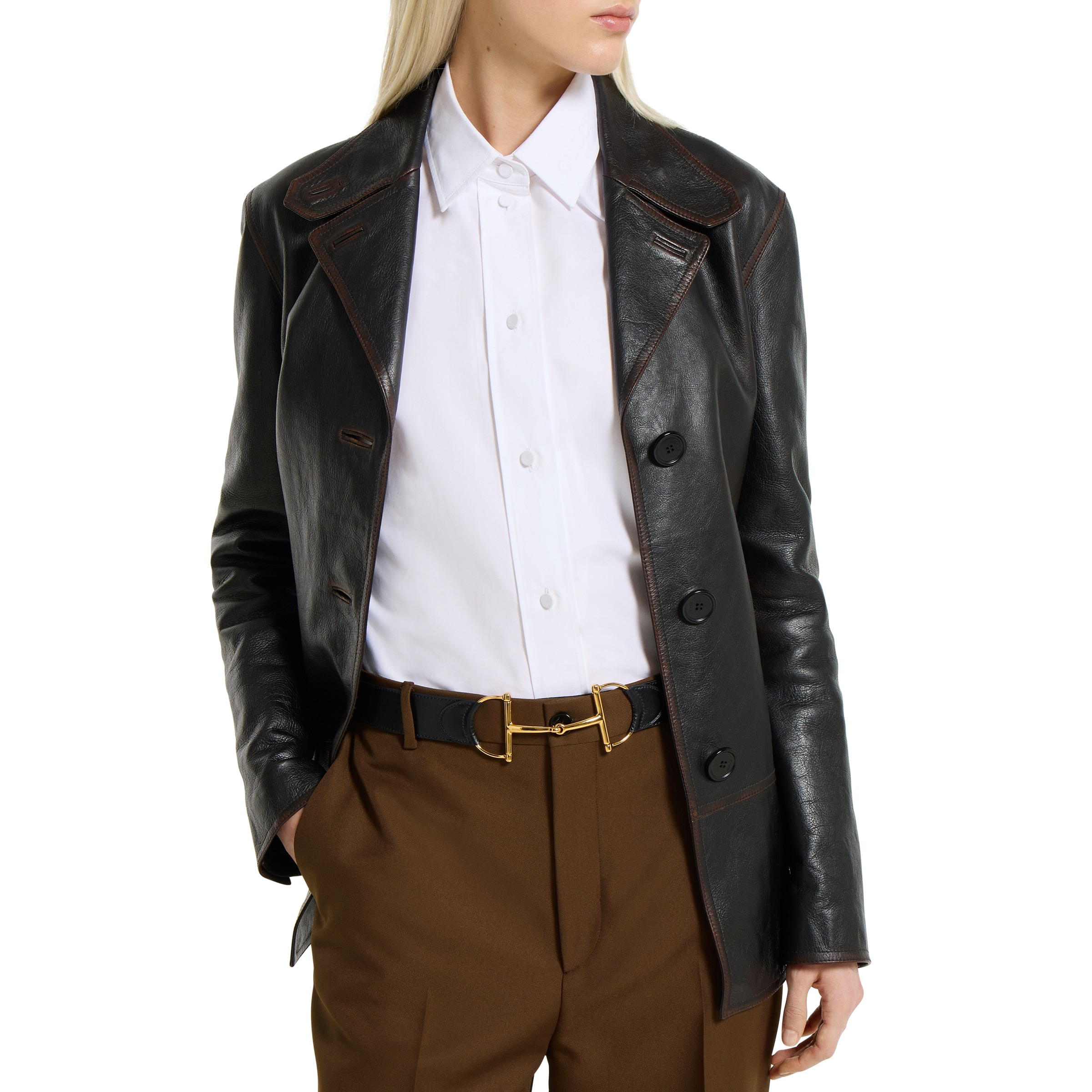 Belt with oversized Horsebit - 3