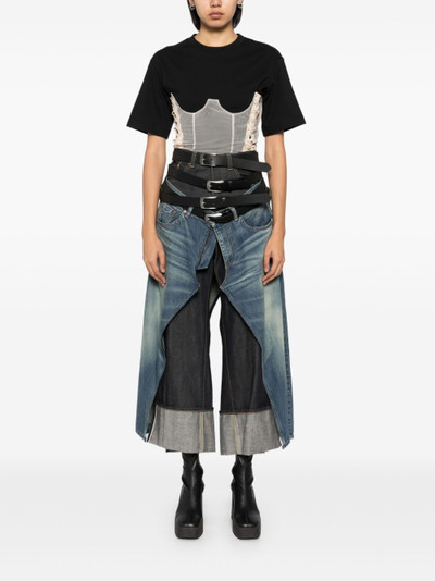 Junya Watanabe MAN x Levi's multi-belt panelled jeans outlook