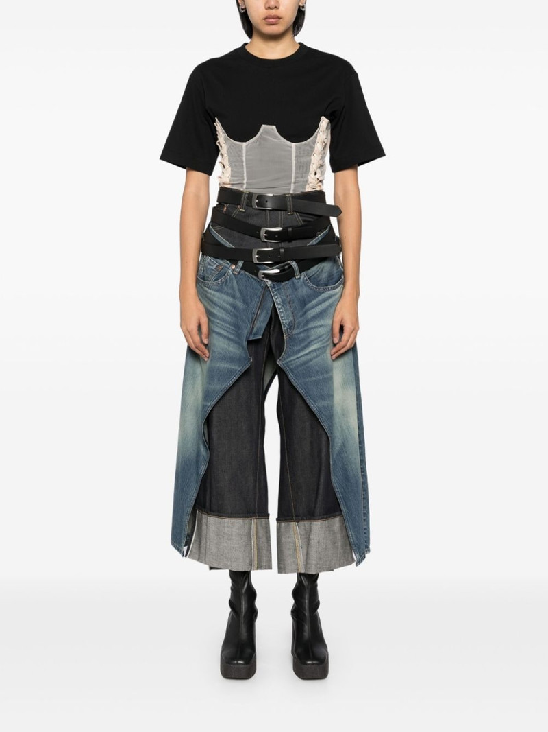 Junya Watanabe MAN x Levi's multi-belt panelled jeans outlook