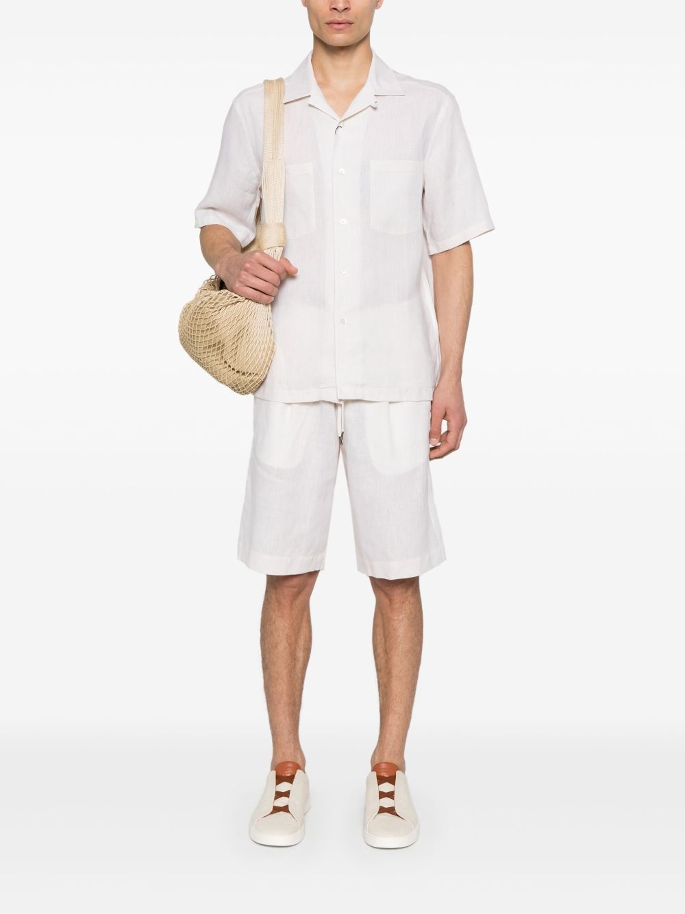 linen shorts - 2
