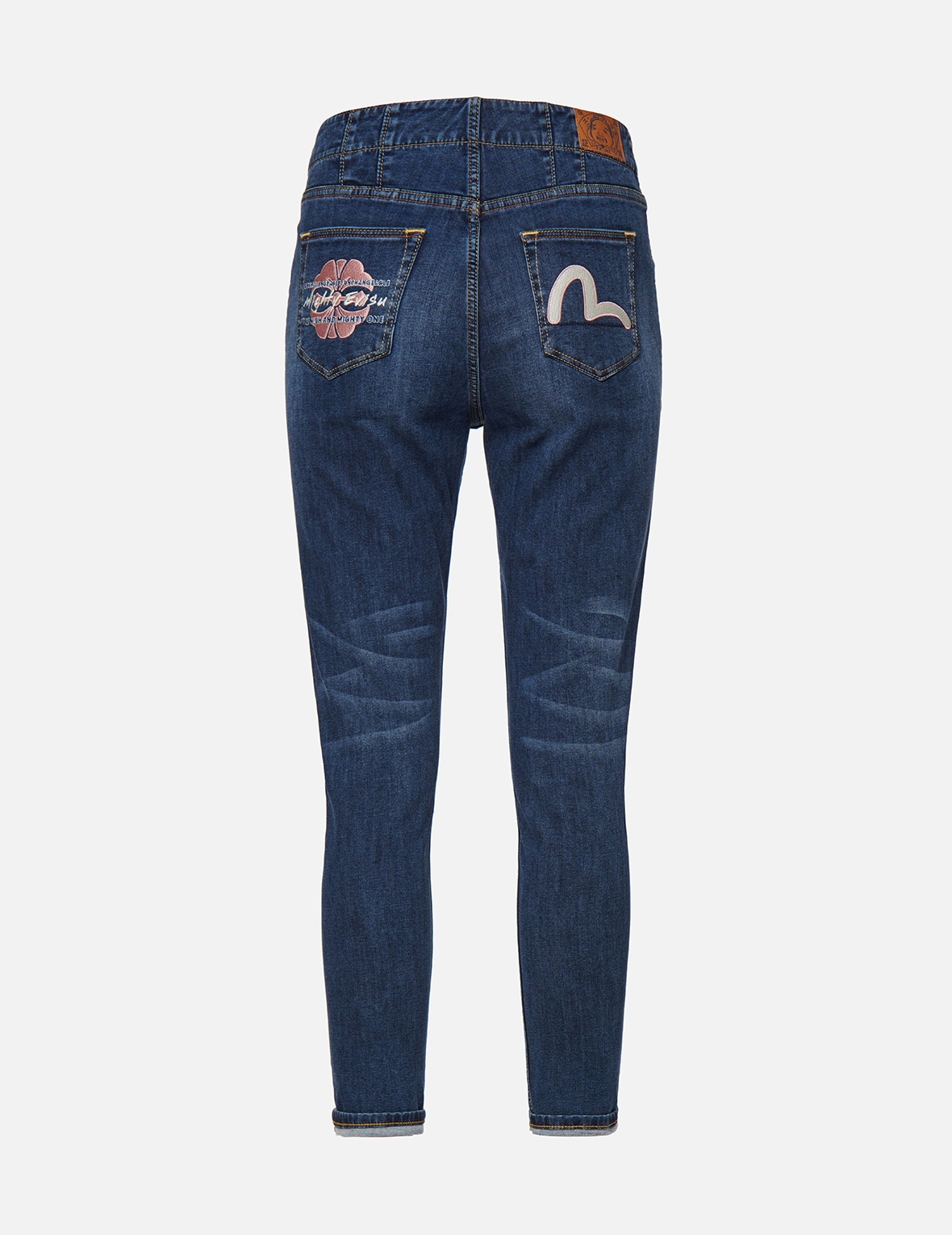KAMON AND SEAGULL EMBROIDERED SKINNY JEANS - 2