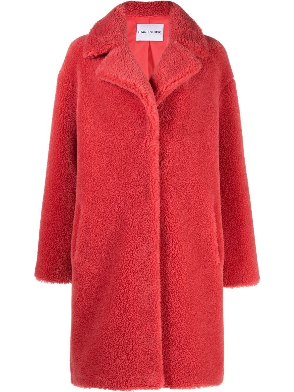 Camille faux-shearling oversized coat - 1