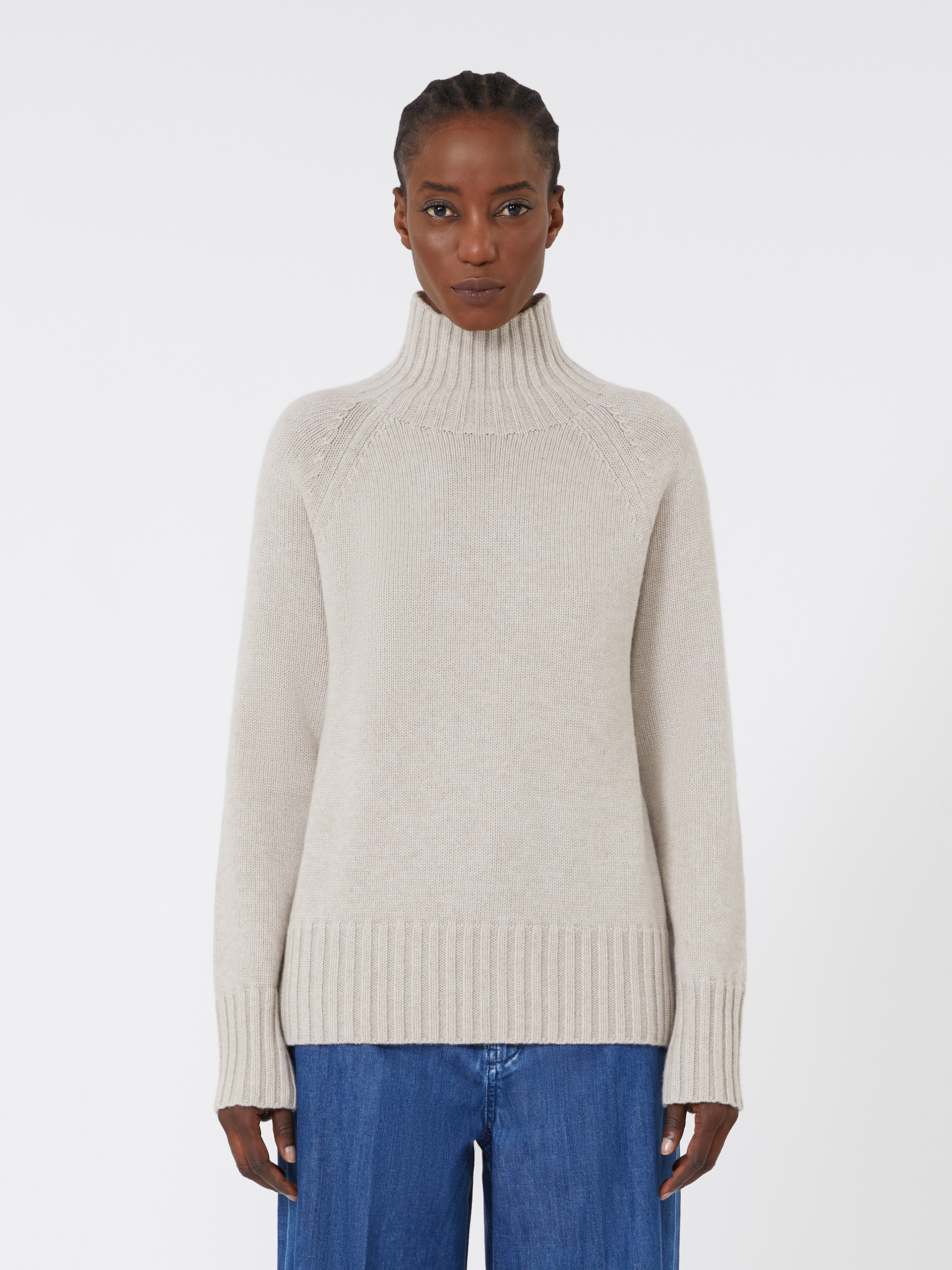 MANTOVA Wool and cashmere yarn polo-neck sweater - 3