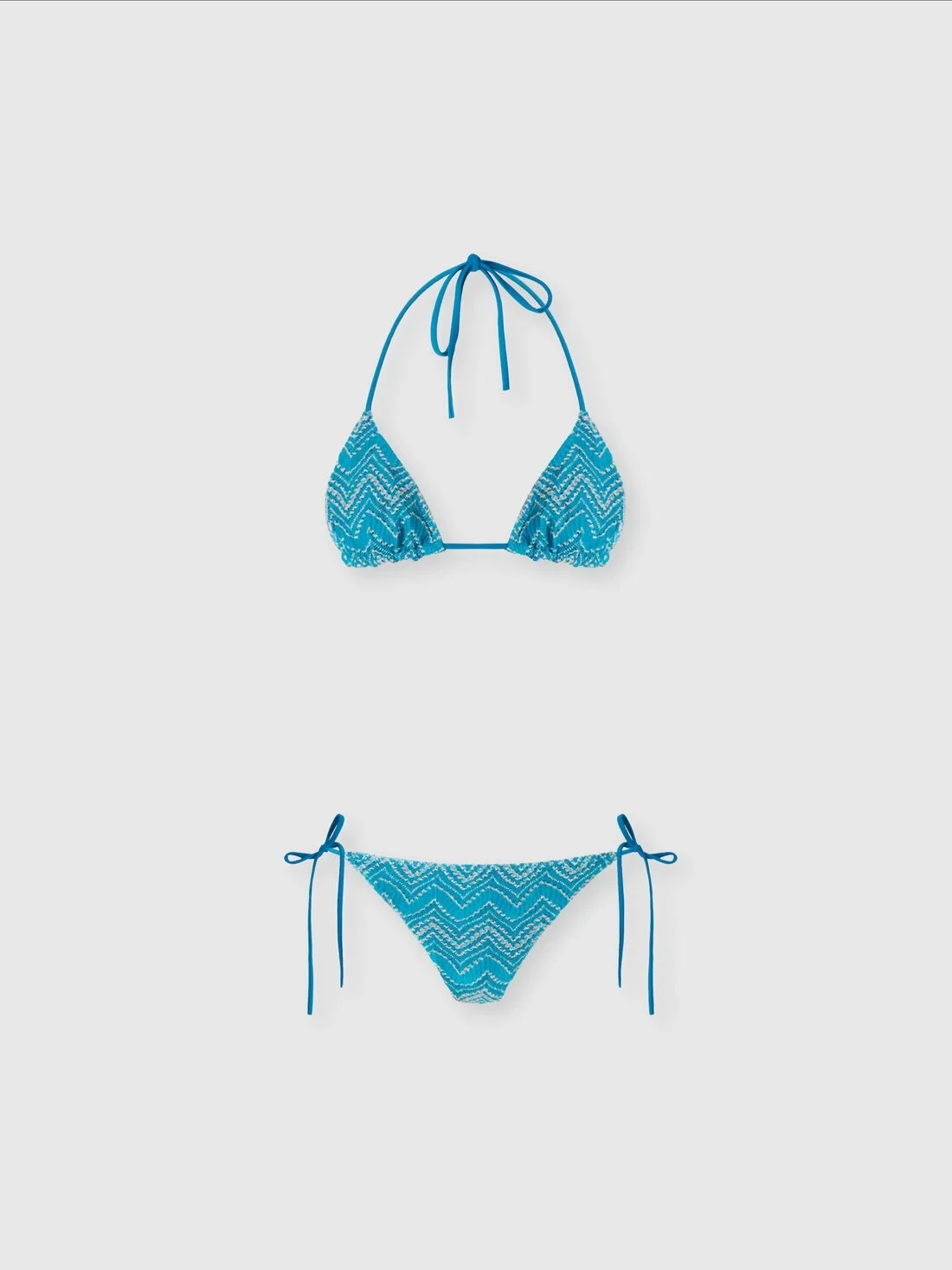 Zig zag lamé viscose bikini - 1