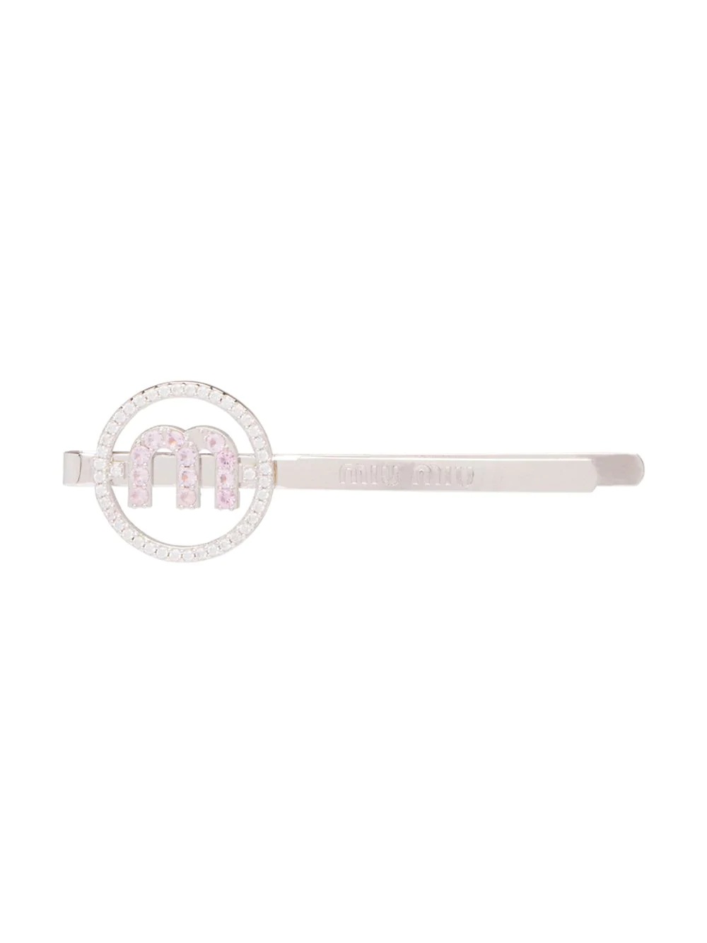 strass logo hair clip - 1