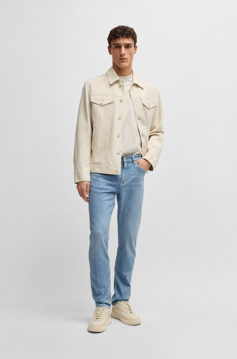 BOSS DELAWARE SLIM-FIT JEANS IN BLUE ITALIAN DENIM outlook