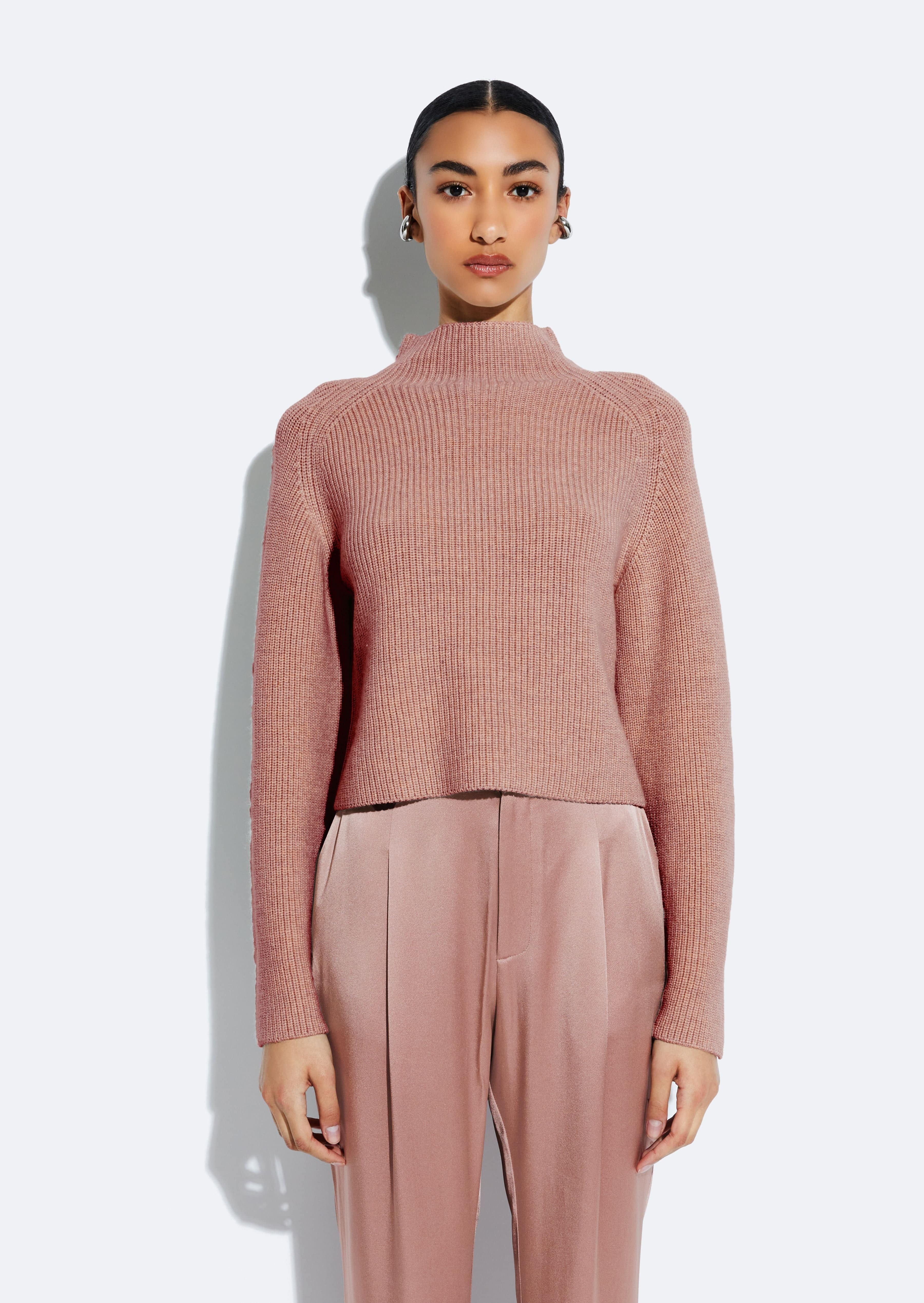 Merino Mock Neck Sweater - 2
