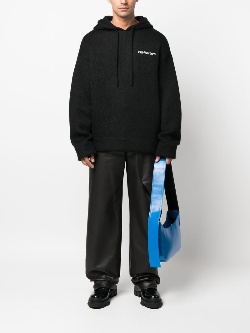 Off-White logo-print hoodie outlook