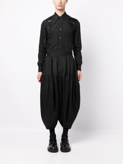 Comme des Garçons Homme Plus high-waisted tapered trousers outlook