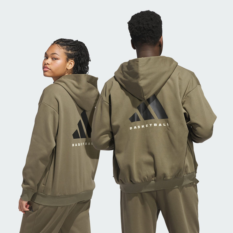 adidas Basketball Full-Zip Hoodie (Gender Neutral) 3
