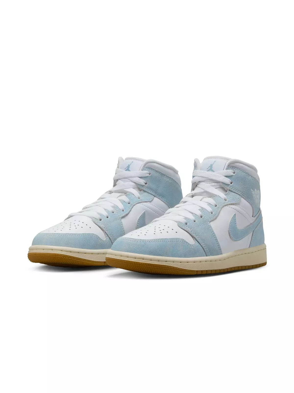 1 Mid SE "White/Worn Blue/Sail/Gum Light Brown" Women's Shoe - 5