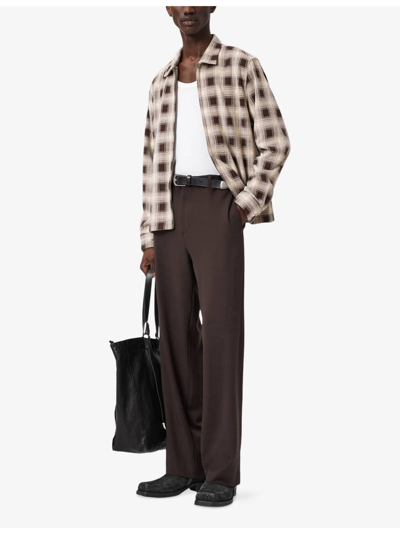 ALLSAINTS Krater Check-Print Woven Shirt outlook