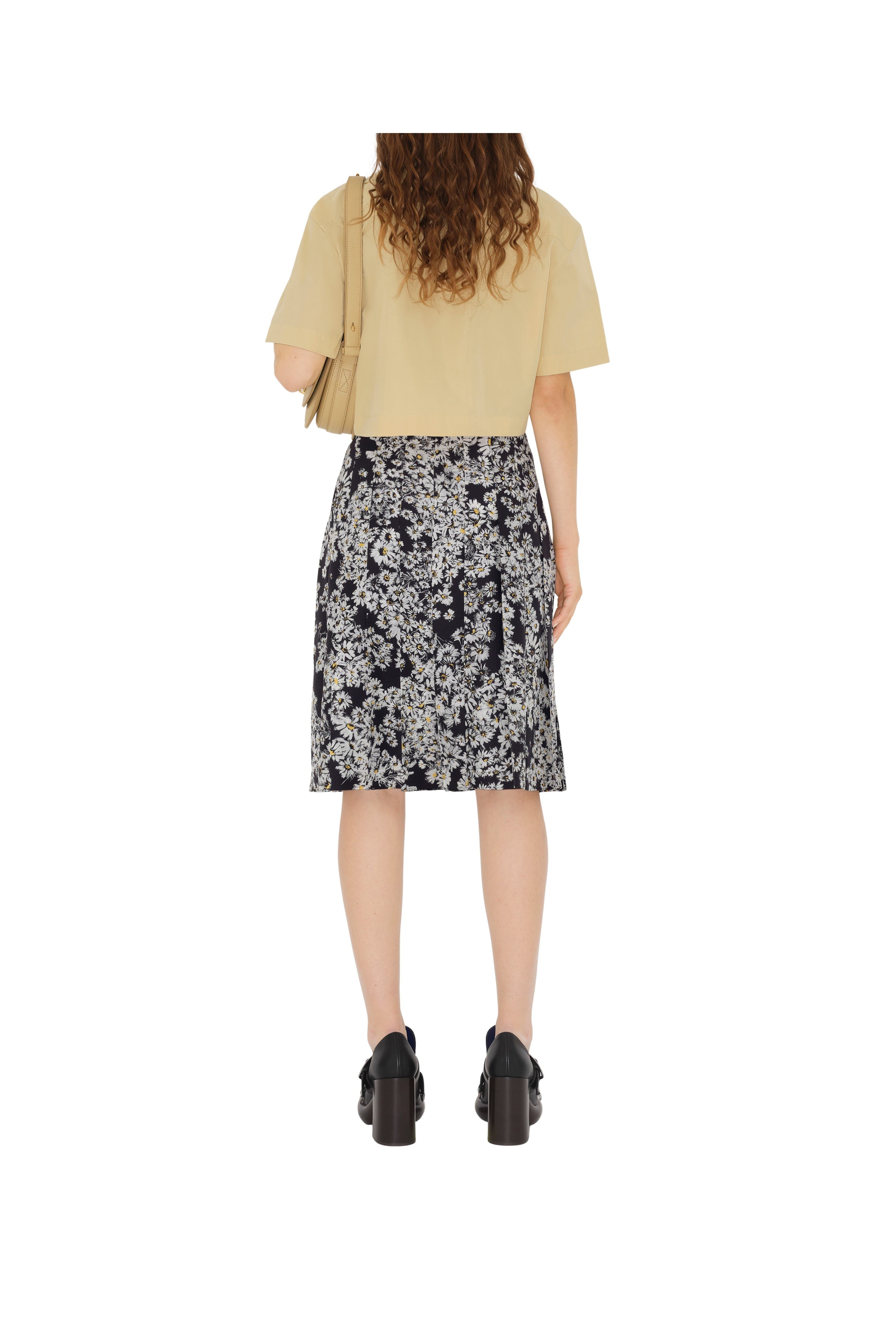 burberry Cropped Cotton Shirt in Hay at Nordstrom - 4