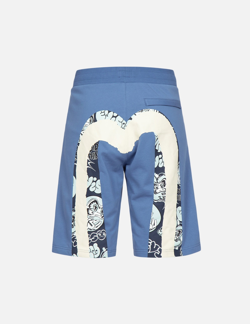 EVISU DOUBLE DAICOCK PRINT SWEAT SHORTS outlook
