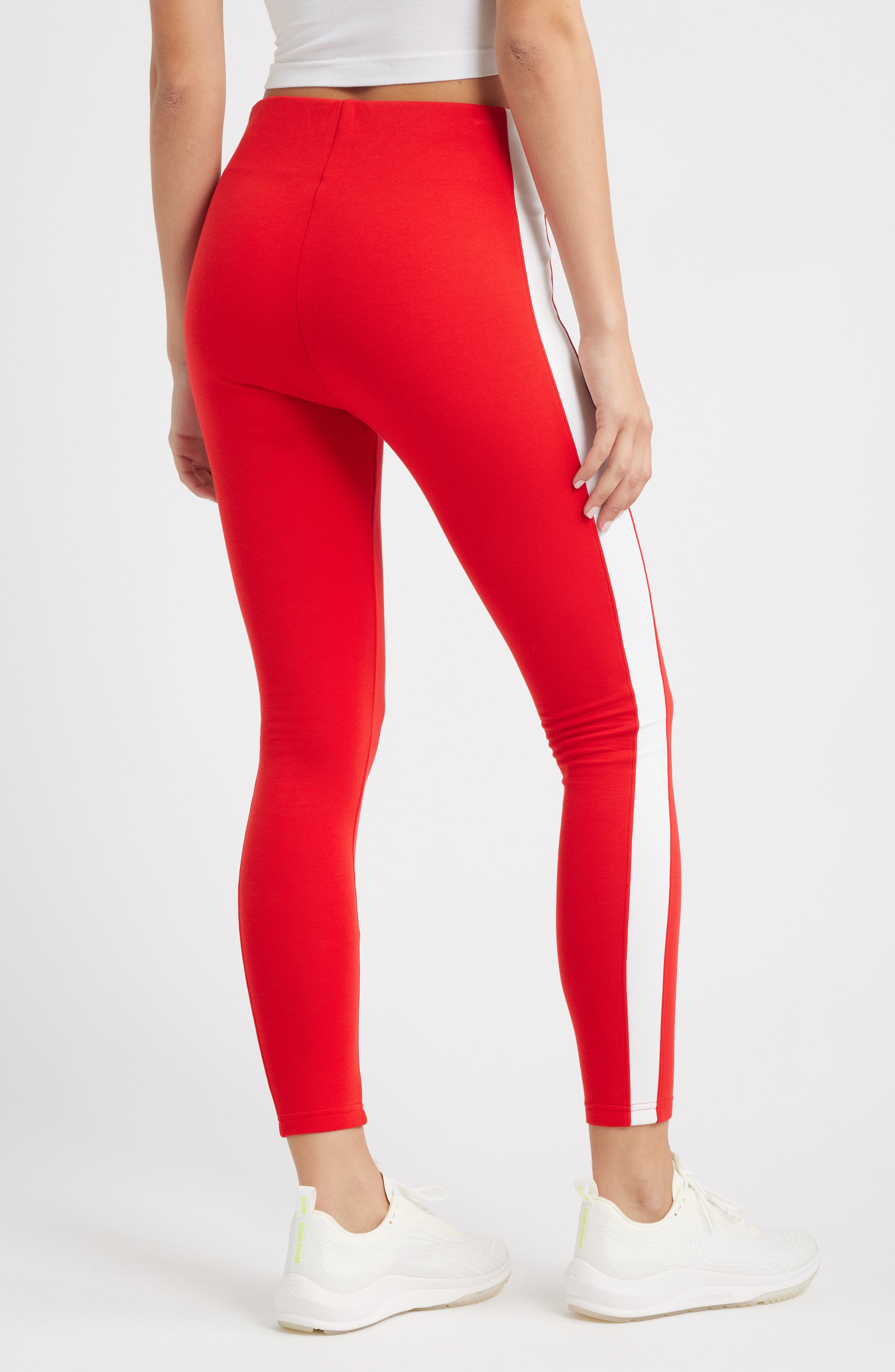 PUMA T7 Leggings in For All Time Red-Puma White at Nordstrom - 2