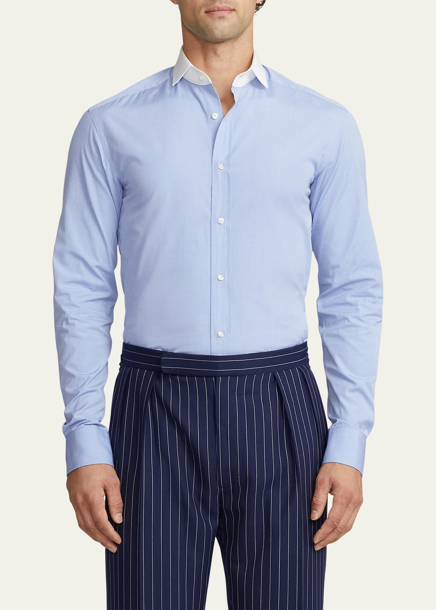 Men's Dexter End-On-End Button-Front Shirt - 4