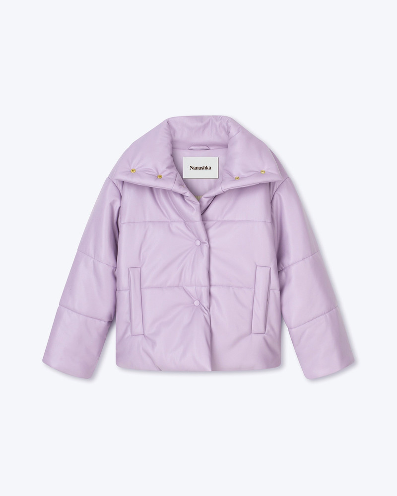 HIDE - OKOBOR™ alt-leather puffer jacket - Lilac 1