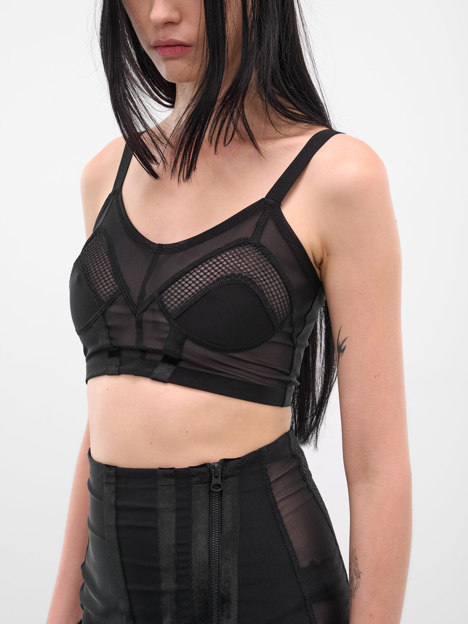 Black Uma Bustier Bra - 4