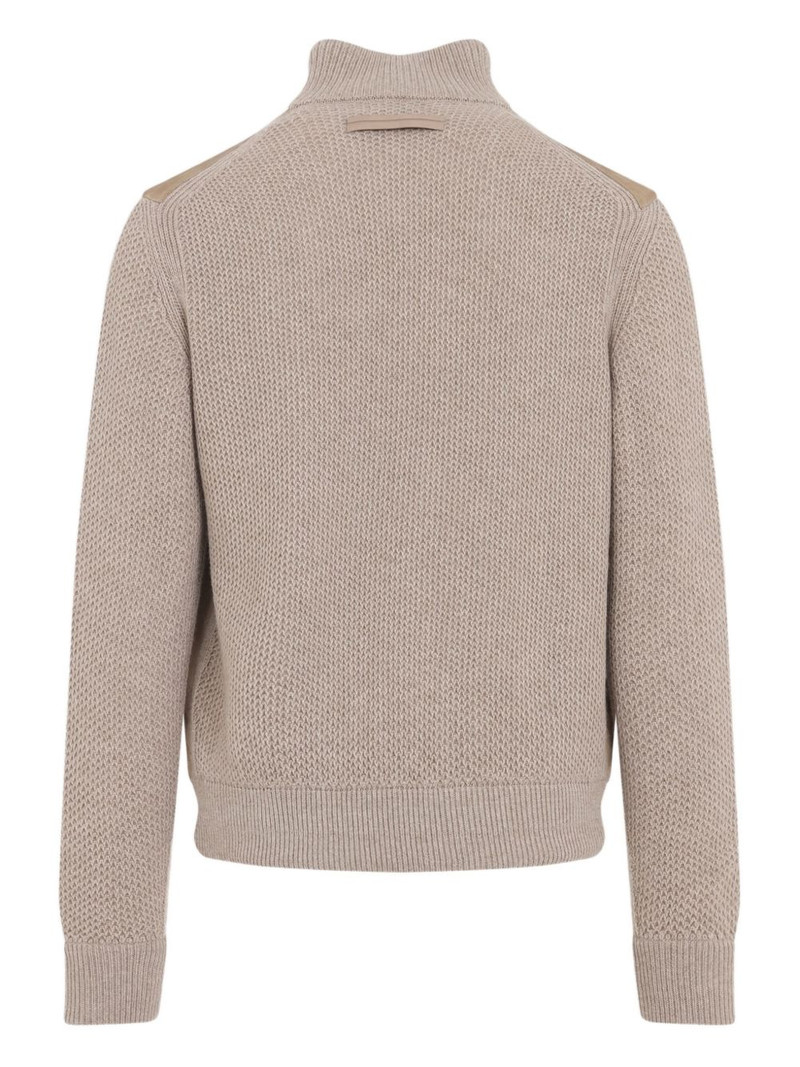 ZEGNA panelled cardigan outlook