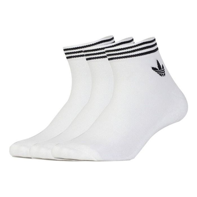 adidas originals Unisex Logo Printing Sports Socks 3 Packs White EE1152 1