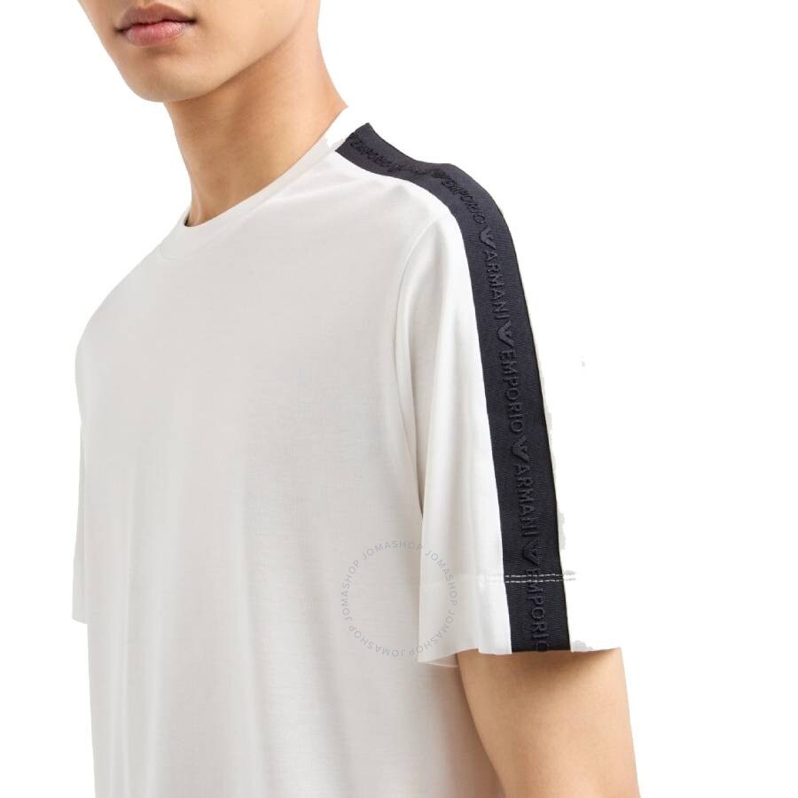 Emporio Armani Logo Tape Lyocell-Blend T-Shirt - 2