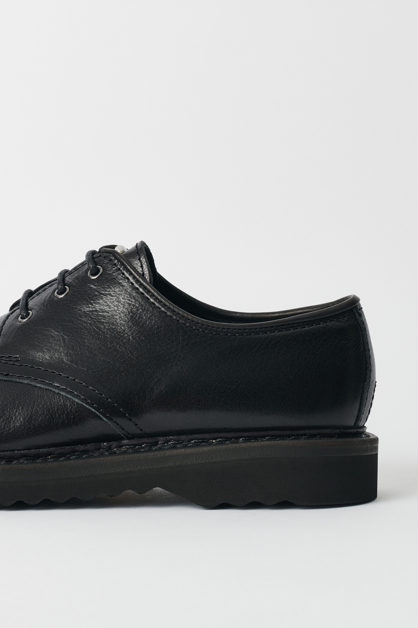 Trampler Shoe Black Supple Cow Hide - 3