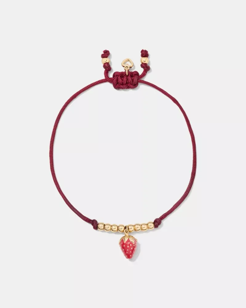 Summer Daze Strawberry Cord Bracelet - 1