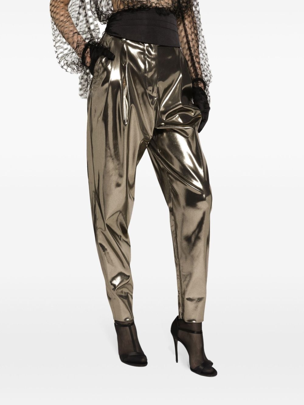 foil tapered trousers - 5