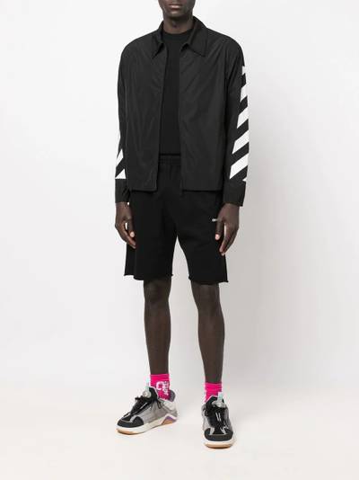 Off-White Diag-stripe zipped shirt jacket outlook