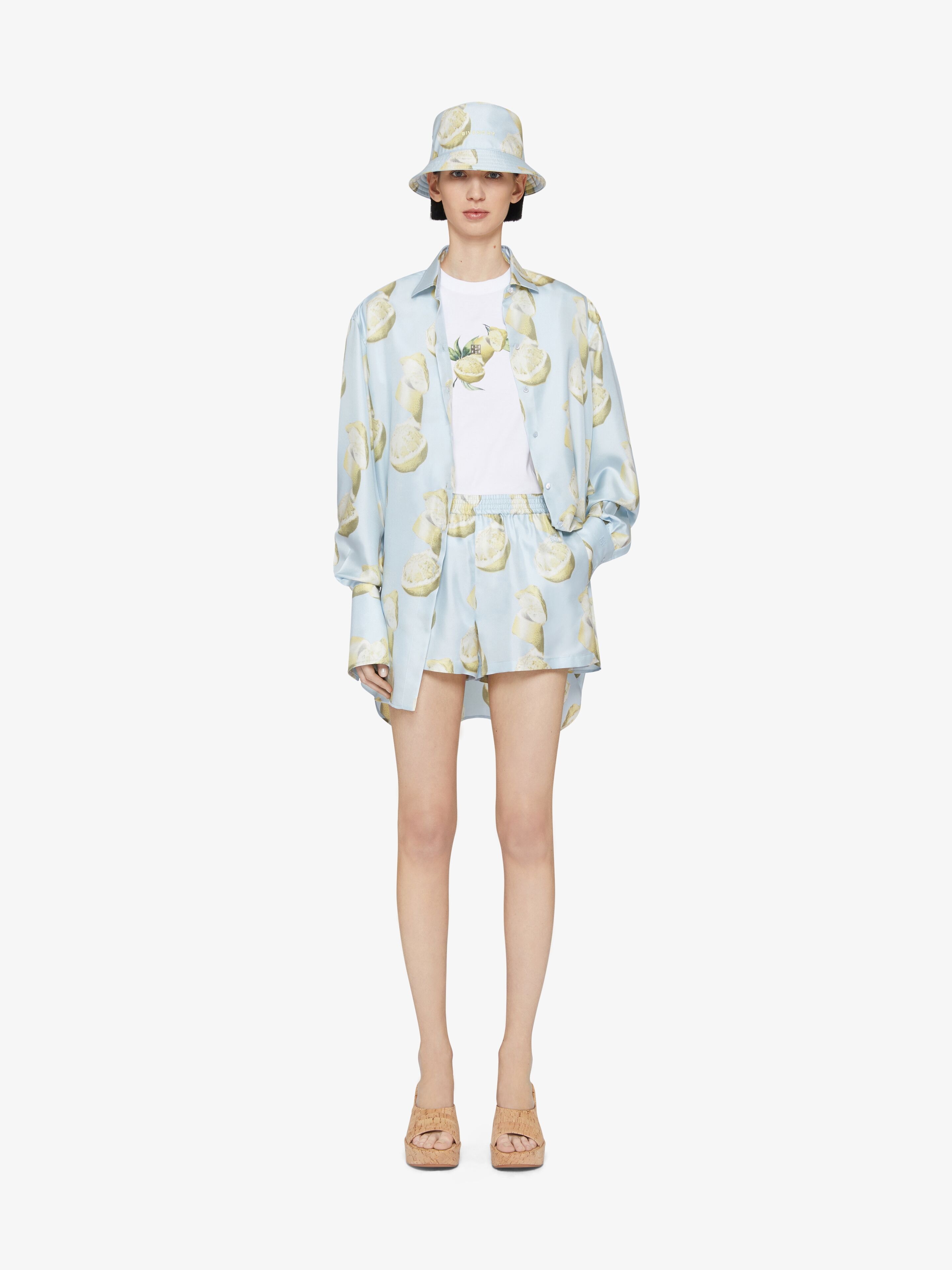 OVERSIZED PRINTED SHIRT IN SILK - 2