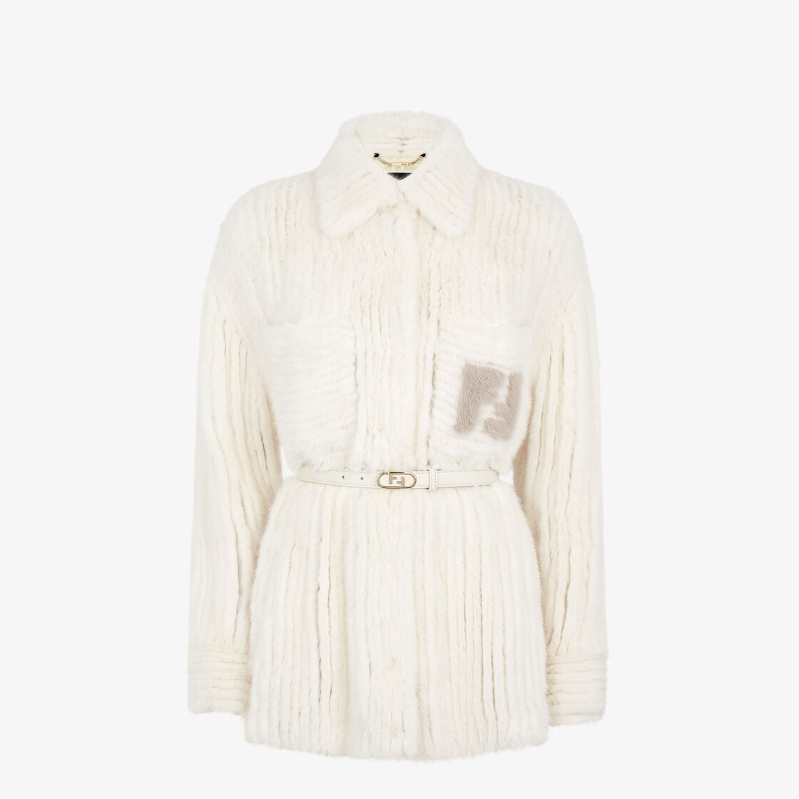 Single-breasted shirt-style Go-To Jacket with pointed collar and low-cut set-in sleeves. Patch pocke - 1