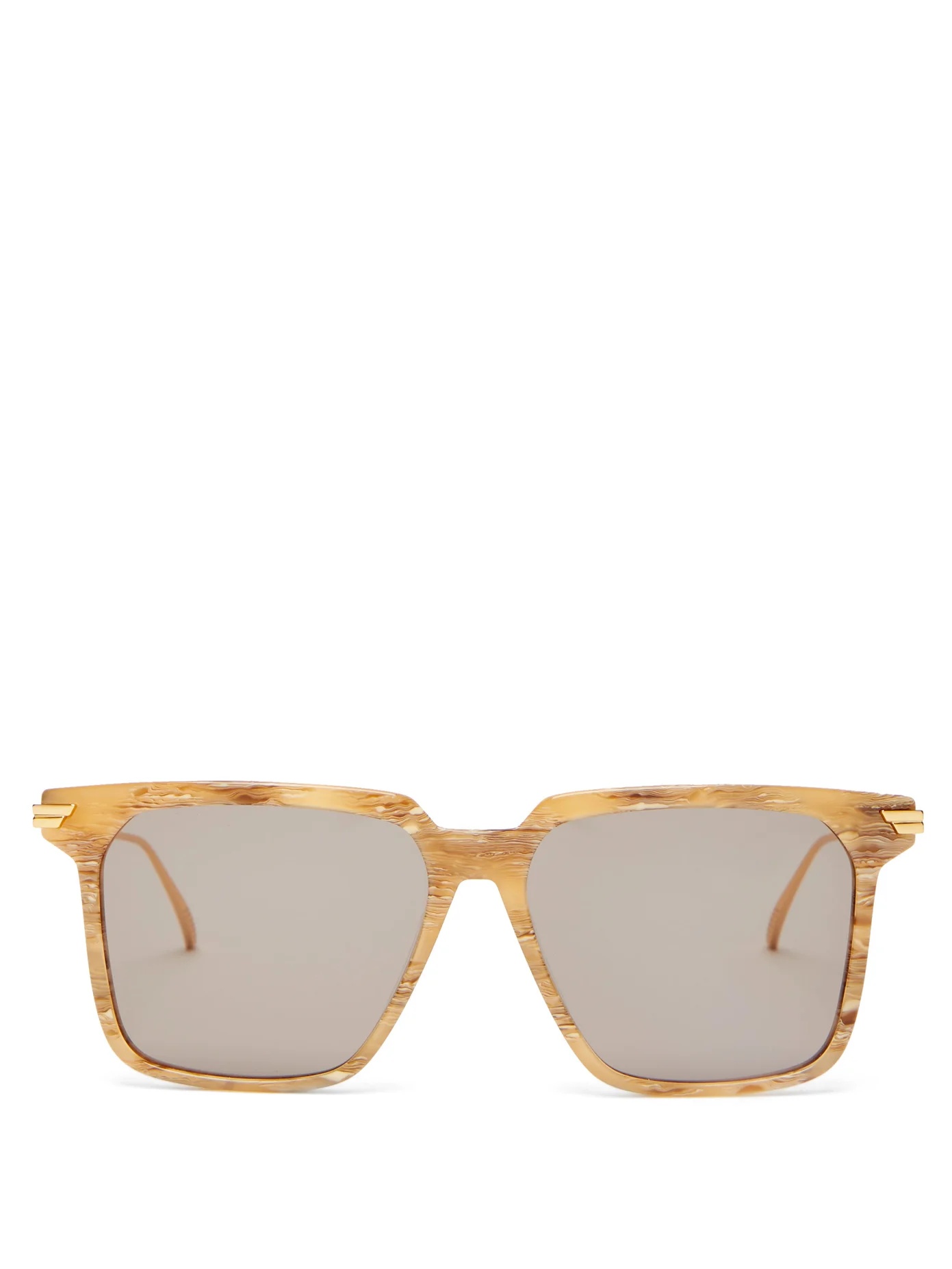 D-frame acetate and metal sunglasses - 1