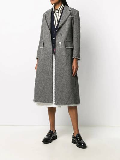 Thom Browne RWB-stripe coat outlook